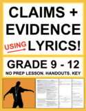 Identifying Claims and Evidence using Song Lyrics | Printa
