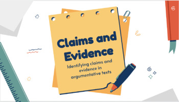 Preview of Identifying Claims and Text Evidence (ELA / ENL / ESL)