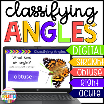 Preview of Identifying & Classifying Types of Angles Digital Resources Math Google Slides