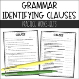 Identifying Clauses Worksheets | Middle School Grammar