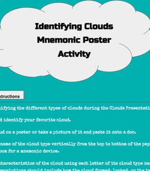 Different Types of Clouds Poster - Smore Science Magazine