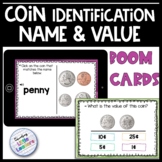 Identifying Coin Names and Values Boom Cards