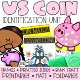 Identifying Coins Kindergarten| Coin Identification Worksh