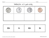 Identifying Coins & Bills cut & paste activity