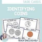 Identifying Coins Task Cards