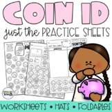 Identifying Coins | Coin Identification Worksheets  (Print
