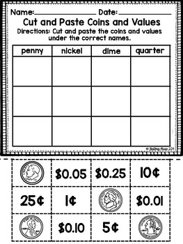 Download Identifying Coins and Values by Brittney Marie | TpT