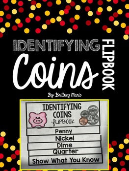 Preview of Identifying Coins and Values Flipbook