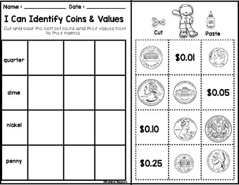 Coin Values Worksheets