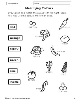 Identifying Colours Lesson Plan Grade 1 by On The Mark Press | TpT