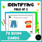 Identifying Common Objects Field of 2 BOOM Cards Speech Therapy