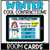 Identifying Contractions Winter Fun BOOM™ Task Cards
