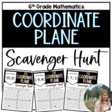 Identifying Coordinates Scavenger Hunt for 6th Grade Math