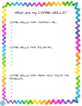 Preview of Identifying Coping Skills SEL Activity