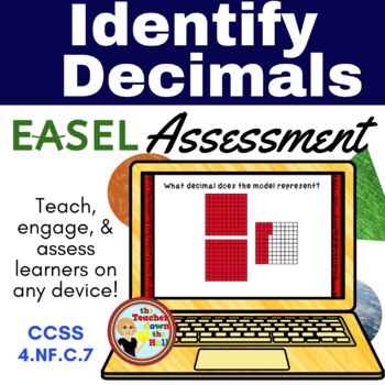 Preview of Identifying Decimals Easel Assessment - Digital Decimal Activity