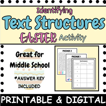 Preview of Identifying Easter Text Structures