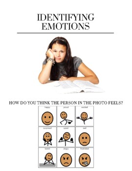 Preview of Identifying Emotions