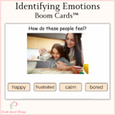 Identifying Emotions - Boom Cards™ Speech Therapy Distance