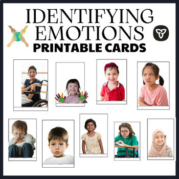 Preview of Identifying Emotions Cards ( 90 + images featuring diverse kids )
