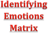 Identifying Emotions Matrix