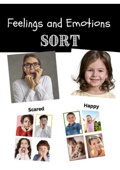 Preview of Identifying Emotions Sort with Real Life Photographs for Special Education