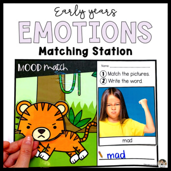Preview of Identifying Emotions Stations for Kindergarten | Feelings Literacy Center