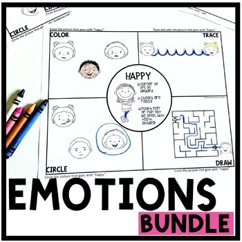 Preview of Identifying Emotions and Feelings Speech Therapy | Emotions Speech Bundle