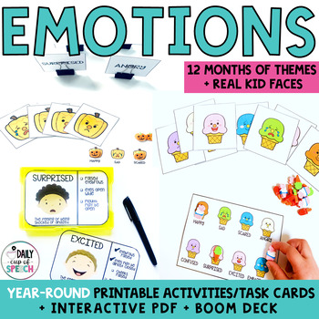 Preview of Emotions Speech Therapy |  Identifying Feelings and Emotions Speech Therapy