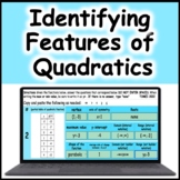 Identifying Features of Quadratic Functions in Algebra 1 C