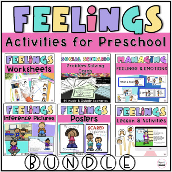 Preview of Identifying Feelings Activities | Bundle