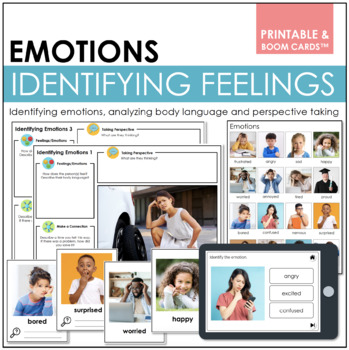 Preview of Identifying Feelings/Emotions and Analyzing Body Language