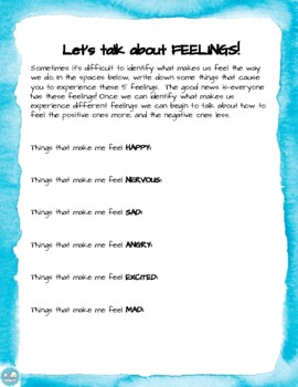 Preview of Identifying Feelings SEL Activity