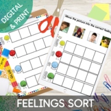 Identifying Feelings and Emotions Sorting Activity