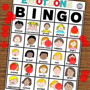 Identifying Feelings and Emotions Activity | Feelings Bingo Game