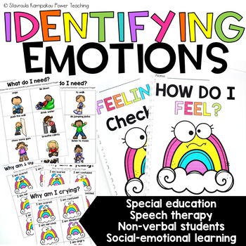 Preview of Identifying Feelings and Emotions Autism Visuals Feelings Chart