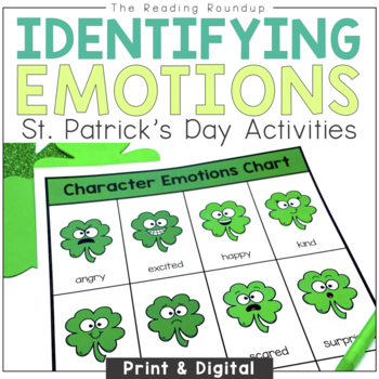 Preview of St Patricks Day Reading Activities for Identifying Feelings and Emotions