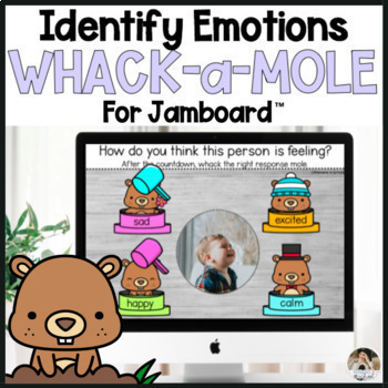 Preview of Identifying Feelings and Emotions Game for Jamboard™ 
