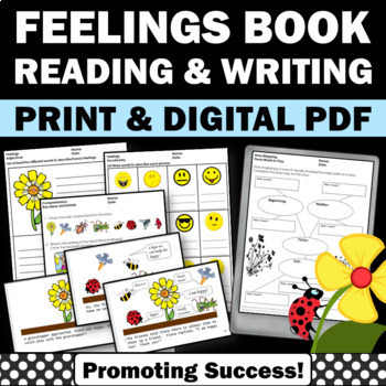 Preview of Identifying Feelings and Emotions Social Emotional Learning Worksheets Activity