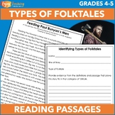 Identify Folktales Reading Passages: Myth, Legend, Fairy T