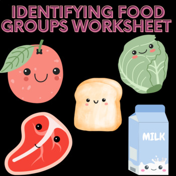 Preview of Identifying Food Group Worksheet