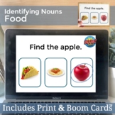 Identifying Food Nouns Vocabulary | Speech Therapy Printab