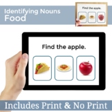 Identifying Foods Noun Vocabulary | Speech Therapy Printab