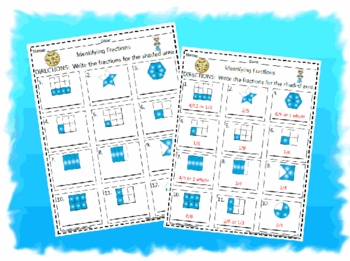 Preview of Identifying Fractions Activity Worksheet