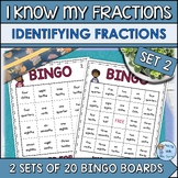 Identifying Fractions Bingo Game | Using Pictorial Models 