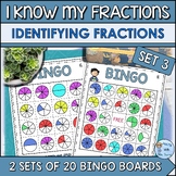 Identifying Fractions Bingo Game | Using Pictorial Models 
