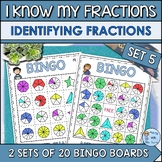 Identifying Fractions Bingo Game | Using Pictorial Models 