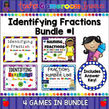 Preview of Identifying Fractions Bundle #1