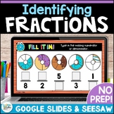 Identifying Fractions Practice Digital Math Activities - G