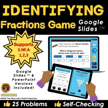 Preview of Identifying Fractions Game on Google Slides™