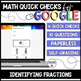 Identifying Fractions Paperless Google Quick Checks | 3.NF.1